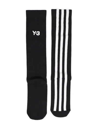 Y-3 3-stripe Socks In Multi