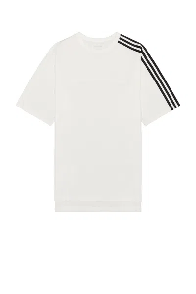 Y-3 Adidas Y 3 White Crew Neck T Shirt With Logo