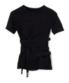 Y-3 3-striped Drawstring T-shirt In Multi