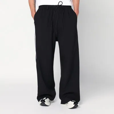 Y-3 3-stripes Black Pants In Multi