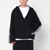 Y-3 Signature Stripes Zip-up Jacket In Black