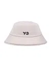 Y-3 3-stripes Bucket Hat In White