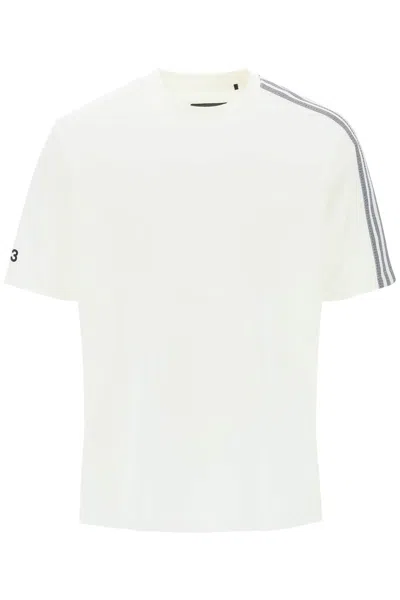Y-3 3-stripes Crew-neck T-shirt In Owhite