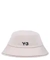 Y-3 3-stripes Bucket Hat In White