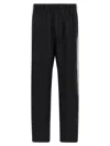 Y-3 Drawstring Trousers With Side Stripes In Black