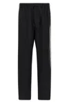 Y-3 Drawstring Trousers With Side Stripes In Multi