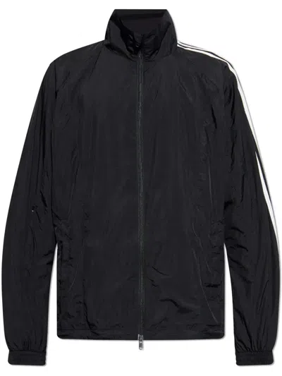 Y-3 3 Stripes-logo Track Jacket In Black