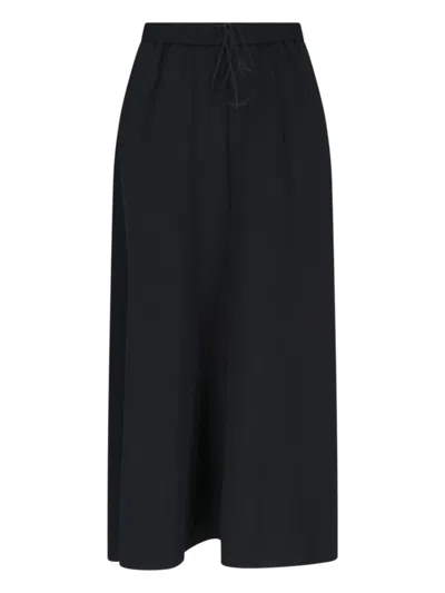 Y-3 3-stripes' Maxi Skirt - Black