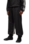 Y-3 3-stripes Nylon Shell Pants In Black
