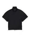 Y-3 3-stripes Short Sleeve Track Top In Black
