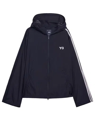 Y-3 3 Stripes Sports Jacket In Blue