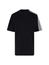 Y-3 Adidas 3-stripes T-shirt In Black