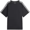 Y-3 Adidas Y 3 Black T Shirt In Wool And Nylon Blend In Black