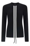 Y-3 Viscose And Recycled Polyester T-shirt In Black
