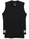 Y-3 3-stripes Tank Top In Black