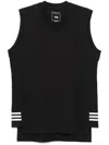 Y-3 3-stripes Tank Top In Black