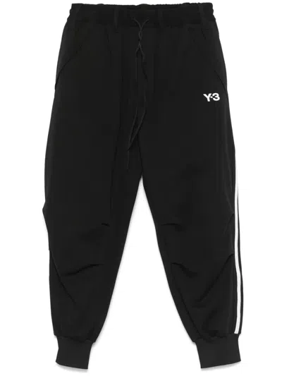 Y-3 3 Stripes Track Pants In Black