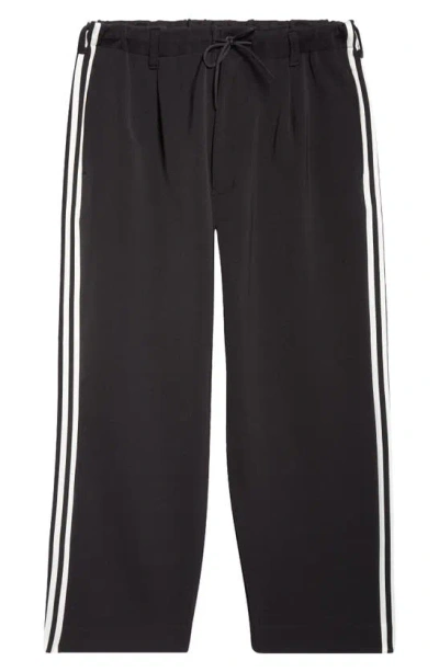 Y-3 3-stripes Track Trousers In Black/ Off White