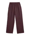 Y-3 3-stripes Track Pants In Burgundy