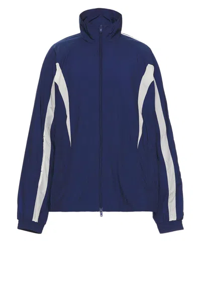Y-3 M 3s Nylon Track Top In Blue