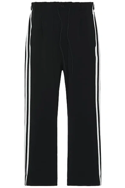 Y-3 3s Straight Track Pant In Blackowhite