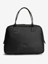 Y-3 Medium Debossed-logo Shoulder Bag In Black