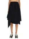Y-3 Asymmetrical Skirt In Black