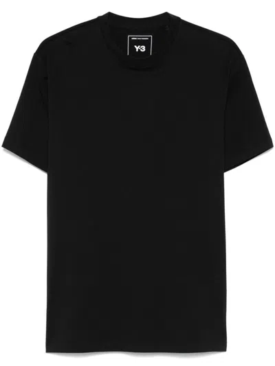Y-3 Adidas Back Graphic-print T-shirt In Black