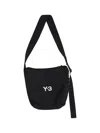 Y-3 Zippered Shoulder Bag In Black