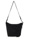 Y-3 Small Crossbody Bag With Adjustable Strap And Front Zipper Pocket In Black