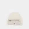 Y-3 Adidas Beanie In White