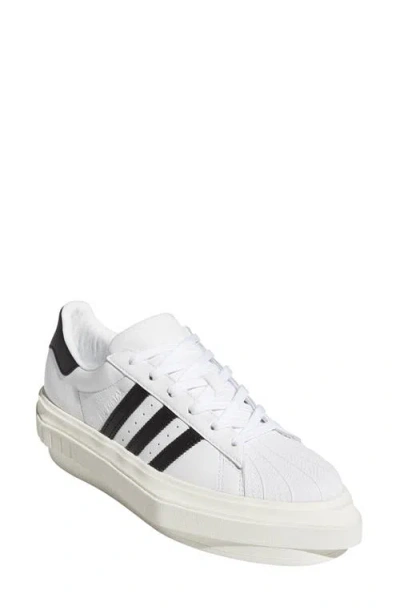 Y-3 Adidas Beyoncé Superstar Platform Sneaker In White/core Black/off White