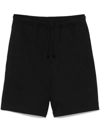 Y-3 Adidas Black Drawstring Waist Shorts