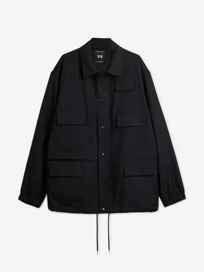 Y-3 Adidas Bomber Jacket In Black