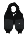Y-3 Adidas By Yohji Yamamoto Man Scarf Black Size - Recycled Polyamide, Wool, Polyamide, Elastane