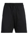 Y-3 Adidas By Yohji Yamamoto Man Shorts & Bermuda Shorts Black Size L Cotton, Recycled Polyester, Elasta In Black