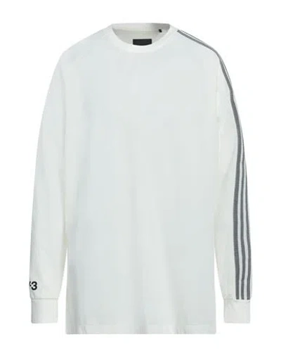 Y-3 Adidas By Yohji Yamamoto Man T-shirt Off White Size S Cotton, Polyester