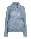 Y-3 Adidas By Yohji Yamamoto Woman Shirt Light Blue Size L Cotton, Recycled Polyester, Elastane, Recycle