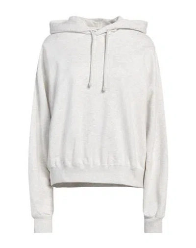 Y-3 Adidas By Yohji Yamamoto Woman Sweatshirt Light Grey Size L Cotton, Recycled Polyester