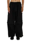 Y-3 Wide-leg Casual Pants With Elastic Waistband In Black