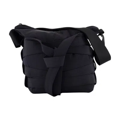 Y-3 Adidas Cinch Shoulder Bag In Black
