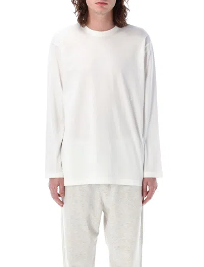 Y-3 Adidas Classic Long Sleeve T-shirt In White
