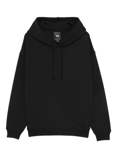 Y-3 Adidas Cotton Hoodie In Black