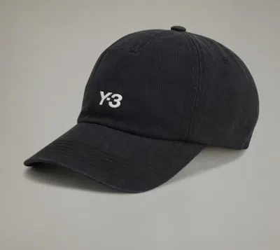 Y-3 Adidas Dad Cap In Black