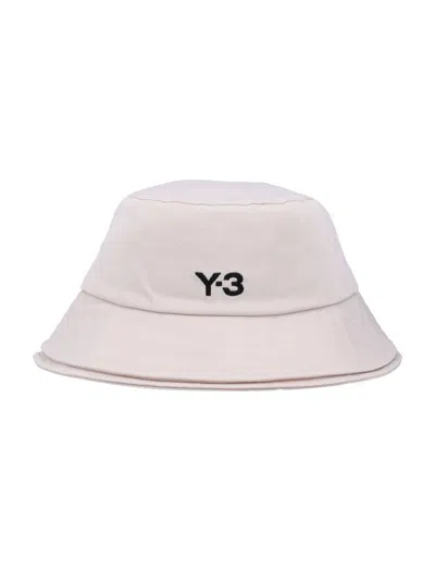 Y-3 Adidas Double Bucket Hat In White