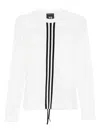 Y-3 Adidas Fitted Cinch Ls Clothing In White