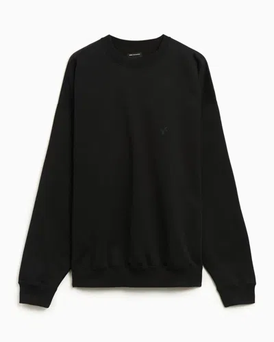 Y-3 Adidas Fl Crew Sweat In Black