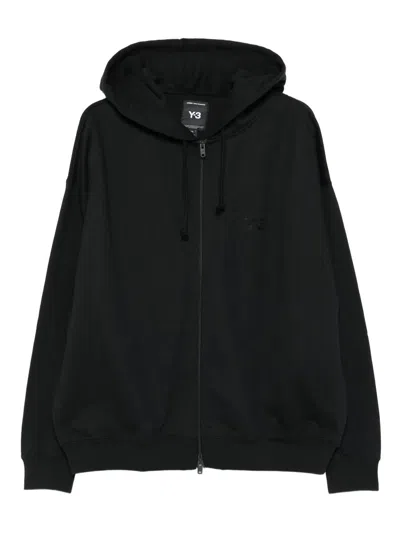 Y-3 Adidas Fl Zip Hoddie Clothing In Black