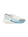 Y-3 Gendo Run Mesh Suede Leather Sneakers In Light Blue White