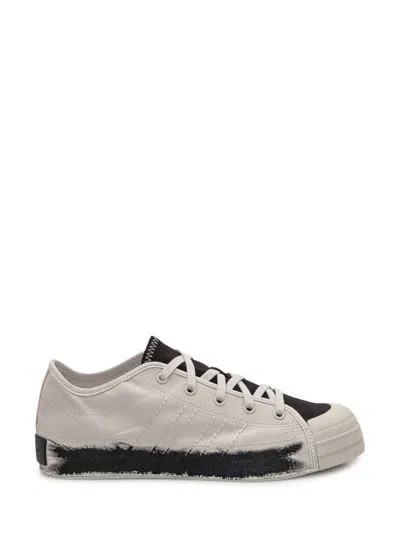 Y-3 Adidas Grey Cotton Sneaker In Sand